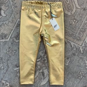 MONICA + Andy gold pants/leggings